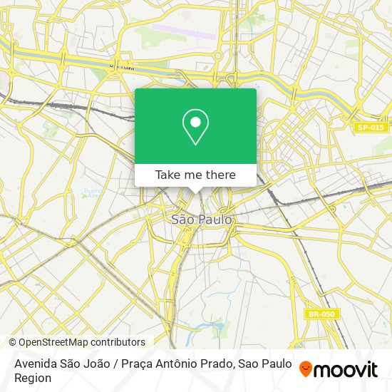 Avenida São João / Praça Antônio Prado map