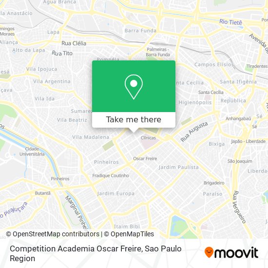Mapa Competition Academia Oscar Freire