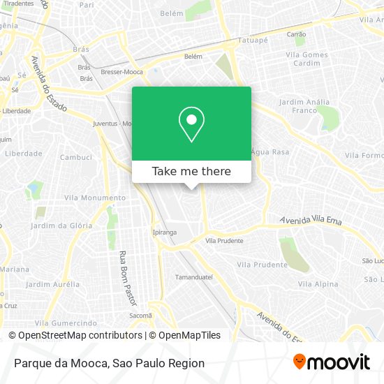Mapa Parque da Mooca