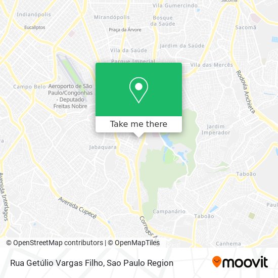 Mapa Rua Getúlio Vargas Filho