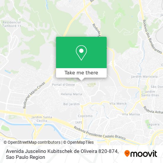 Avenida Juscelino Kubitschek de Oliveira 820-874 map