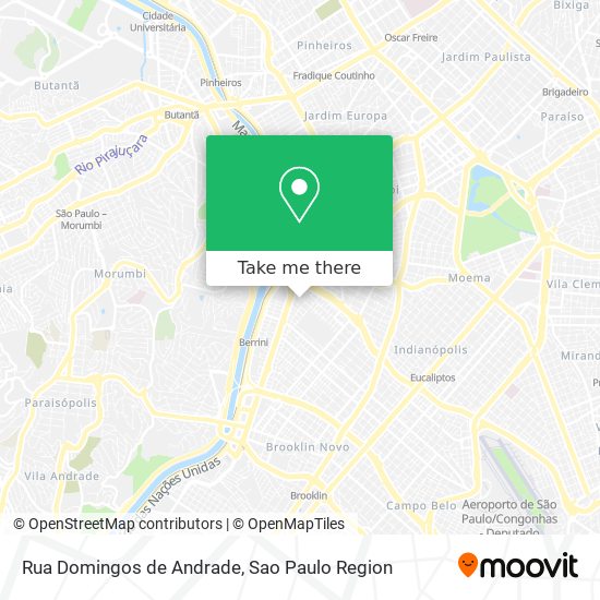Mapa Rua Domingos de Andrade