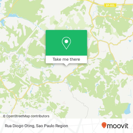 Mapa Rua Diogo Oting