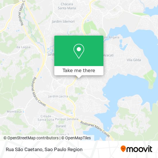 Mapa Rua São Caetano