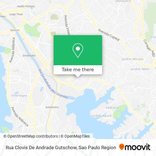 Mapa Rua Clovis De Andrade Gutschow