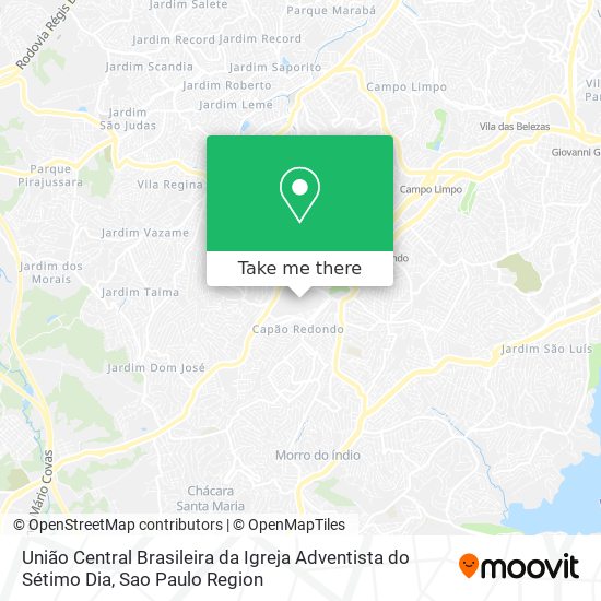 União Central Brasileira da Igreja Adventista do Sétimo Dia map
