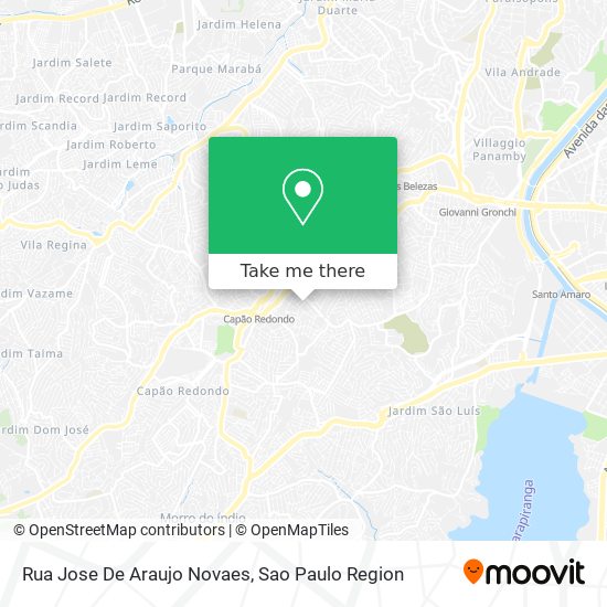 Mapa Rua Jose De Araujo Novaes