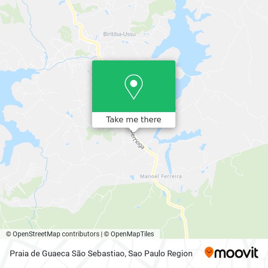 Praia de Guaeca São Sebastiao map
