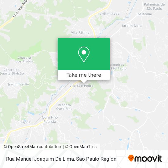 Mapa Rua Manuel Joaquim De Lima