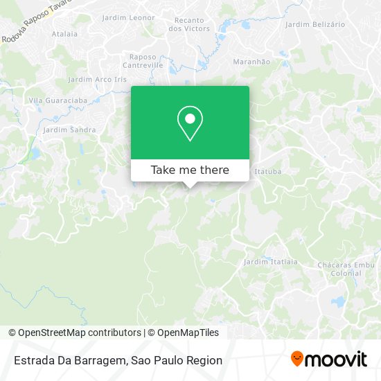 Estrada Da Barragem map