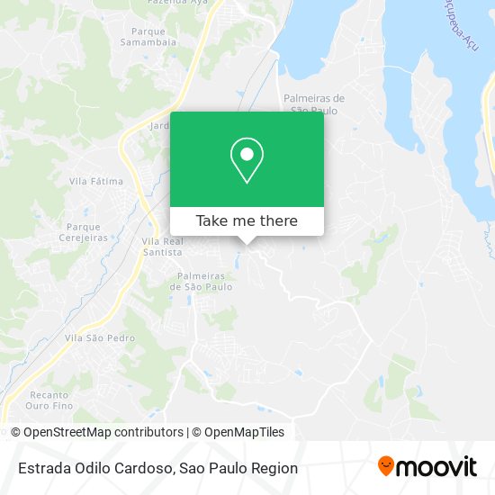 Mapa Estrada Odilo Cardoso
