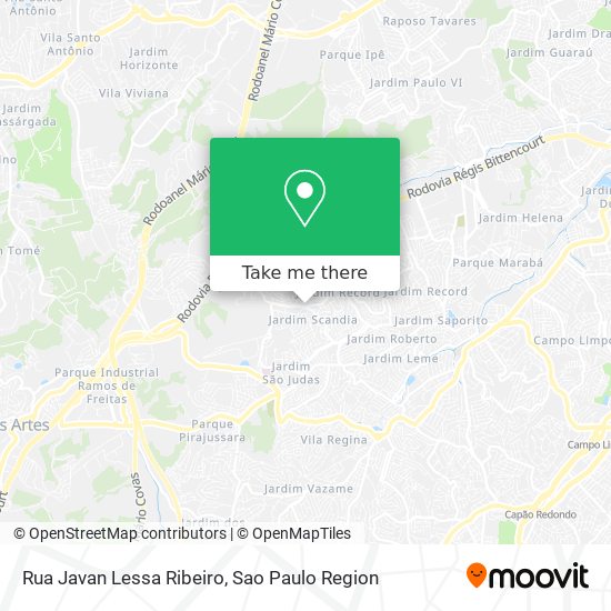 Rua Javan Lessa Ribeiro map