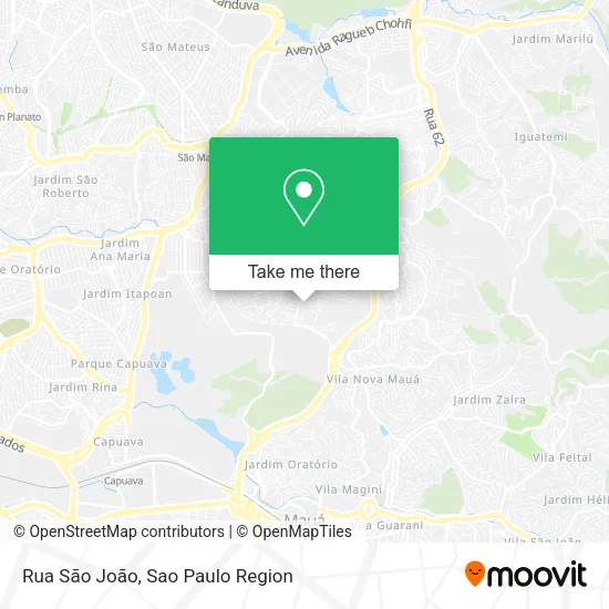 Rua São João map