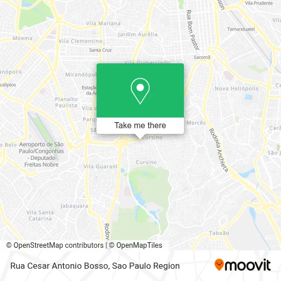 Rua Cesar Antonio Bosso map