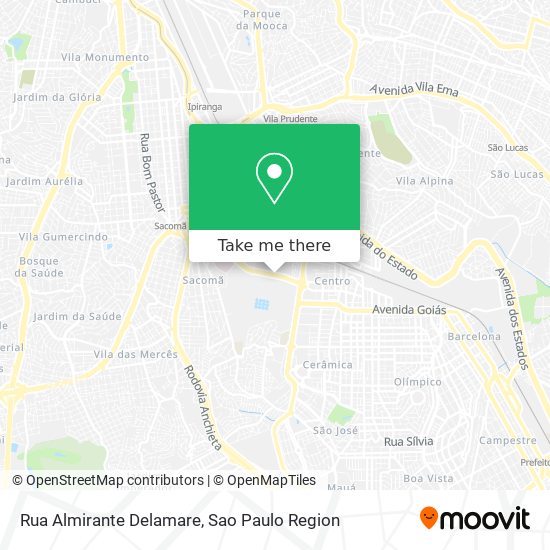 Rua Almirante Delamare map