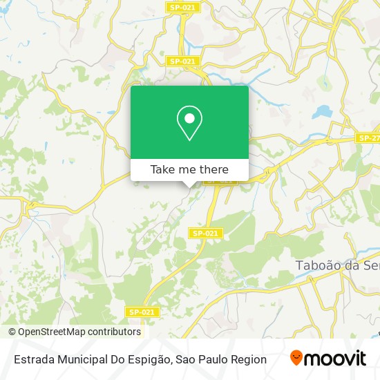 Estrada Municipal Do Espigão map