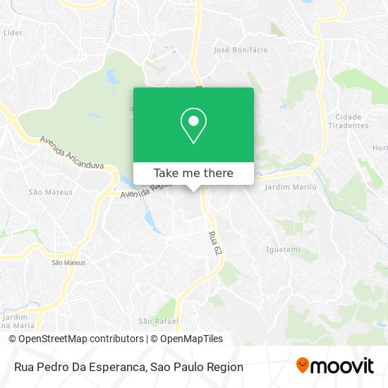 Mapa Rua Pedro Da Esperanca