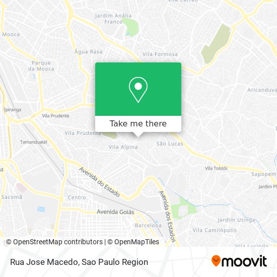 Mapa Rua Jose Macedo