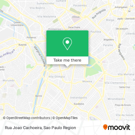 Rua Joao Cachoeira map