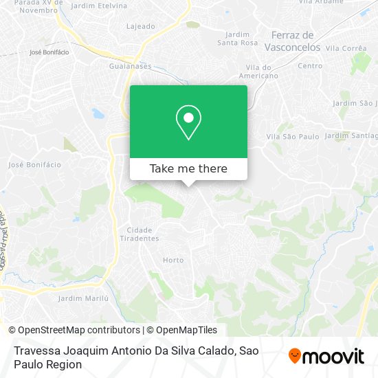 Mapa Travessa Joaquim Antonio Da Silva Calado