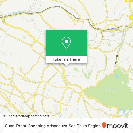 Mapa Quasi Pronti Shopping Aricanduva