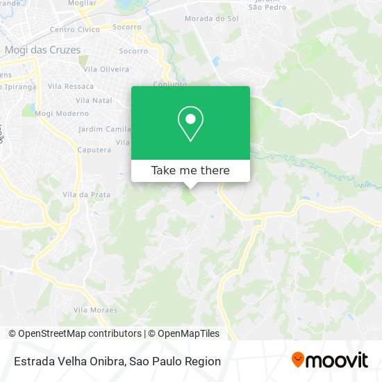 Estrada Velha Onibra map