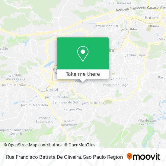 Mapa Rua Francisco Batista De Oliveira