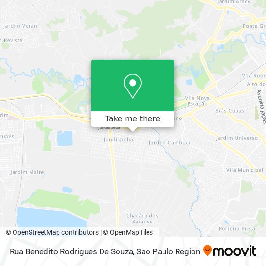 Rua Benedito Rodrigues De Souza map