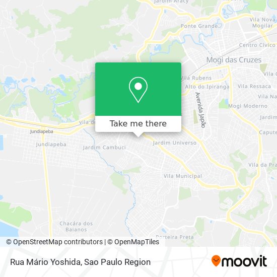 Mapa Rua Mário Yoshida