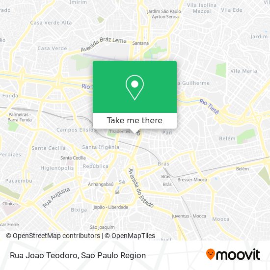 Rua Joao Teodoro map