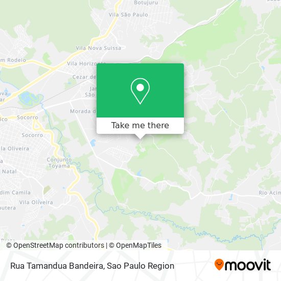 Rua Tamandua Bandeira map