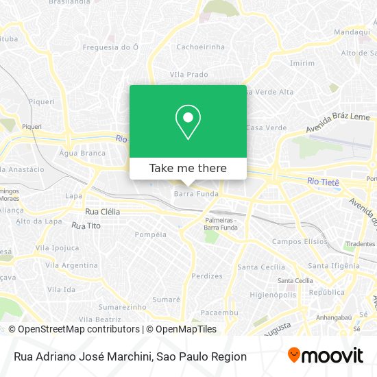Mapa Rua Adriano José Marchini