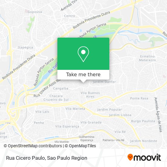 Mapa Rua Cicero Paulo