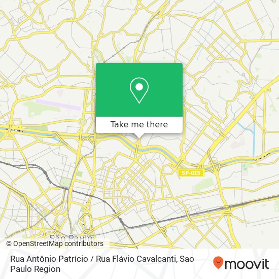 Mapa Rua Antônio Patrício / Rua Flávio Cavalcanti