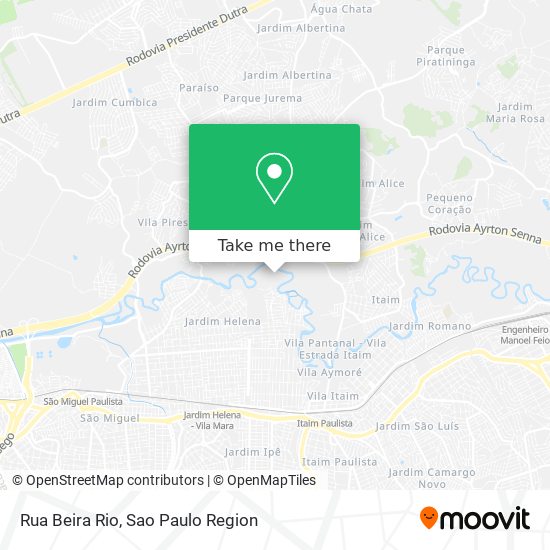 Rua Beira Rio map