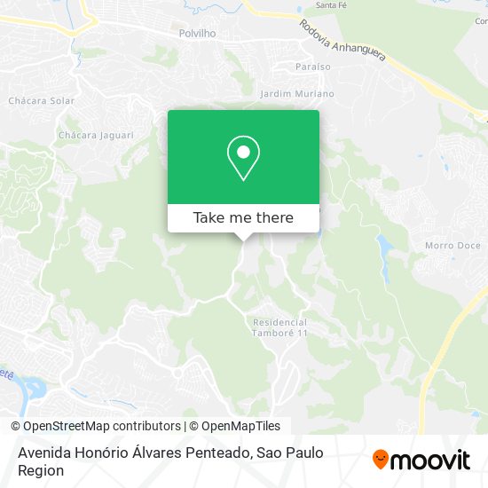 Avenida Honório Álvares Penteado map