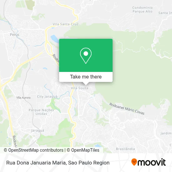 Rua Dona Januaria Maria map