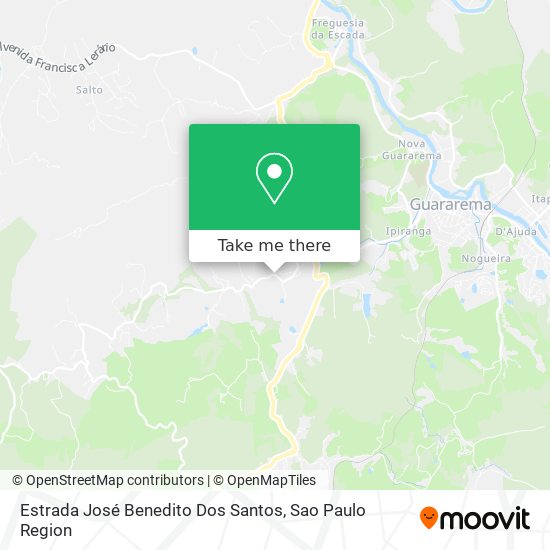Mapa Estrada José Benedito Dos Santos