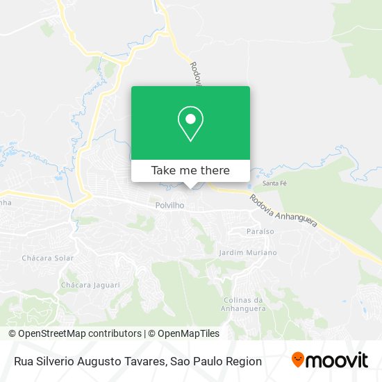 Rua Silverio Augusto Tavares map