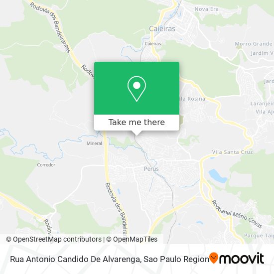 Rua Antonio Candido De Alvarenga map