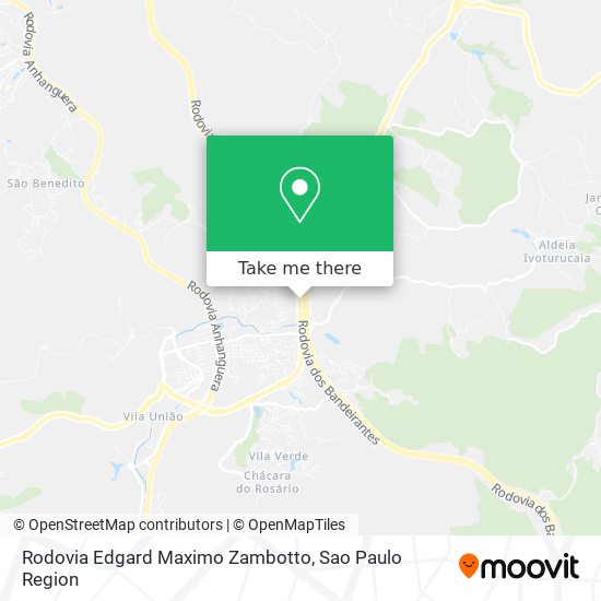 Mapa Rodovia Edgard Maximo Zambotto