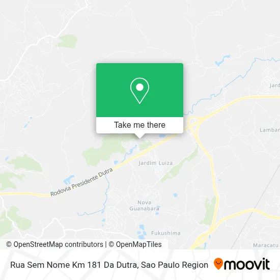 Rua Sem Nome Km 181 Da Dutra map