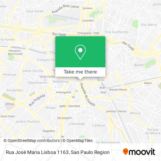 Mapa Rua José Maria Lisboa 1163