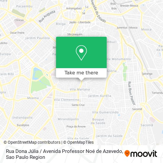 Rua Dona Júlia / Avenida Professor Noé de Azevedo map