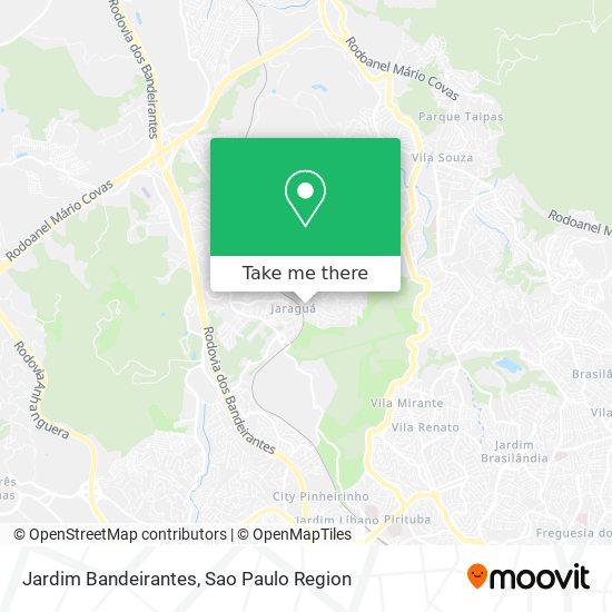 Jardim Bandeirantes map