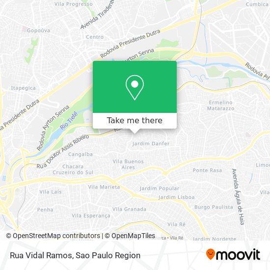 Mapa Rua Vidal Ramos