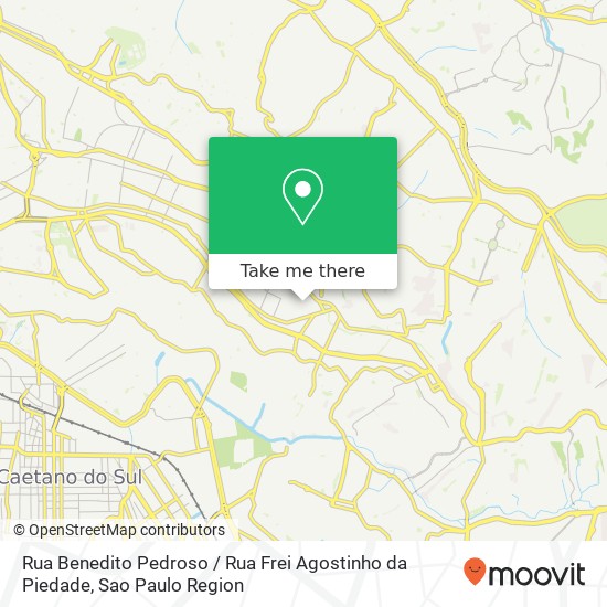 Rua Benedito Pedroso / Rua Frei Agostinho da Piedade map