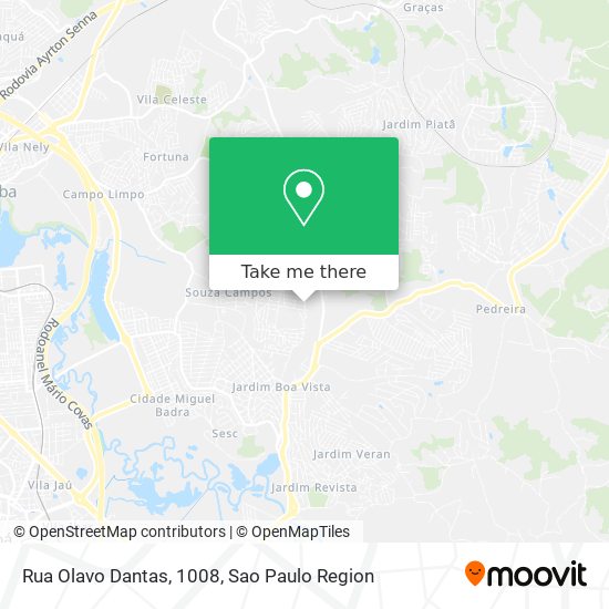 Mapa Rua Olavo Dantas, 1008