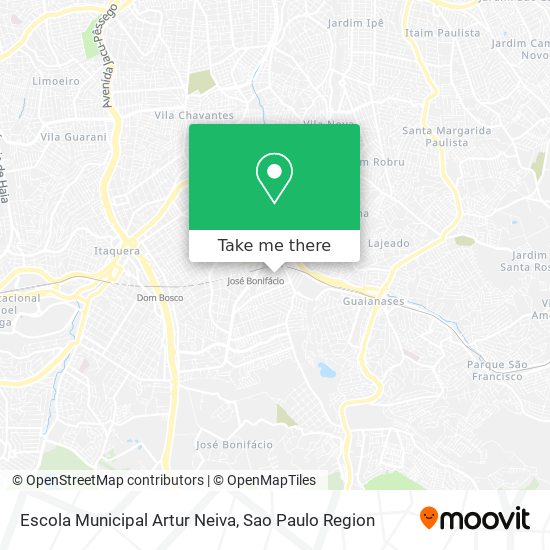 Mapa Escola Municipal Artur Neiva