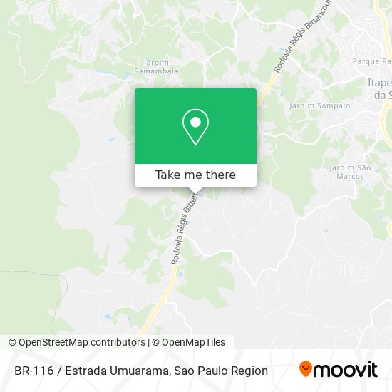 BR-116 / Estrada Umuarama map